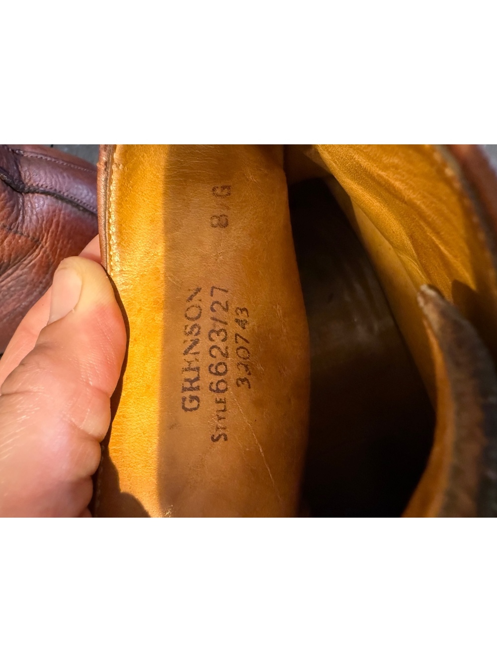 Grenson Brown Leather Ankle Boots Men’s Size 8.5 - Picture 6 of 6